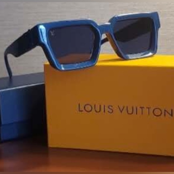 Louis Vuitton 1.1 Millionaire Navy Blue Monogram Sunglasses w Box - Picture 4 of 12